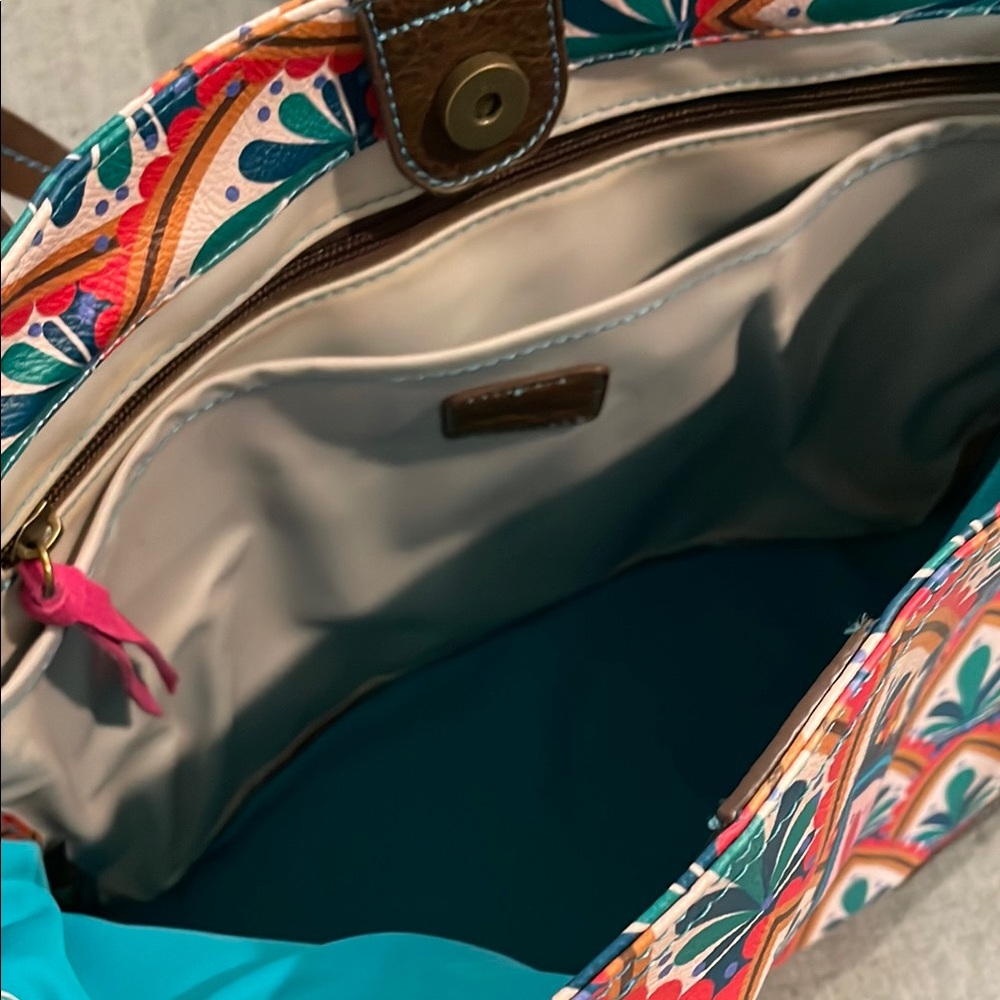 Catchfly Art Deco Tote Bag with Laptop Pocket - Picture 5 of 7